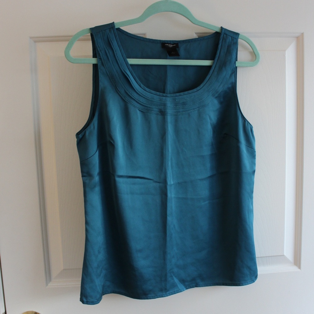 Ann Taylor teal tank
